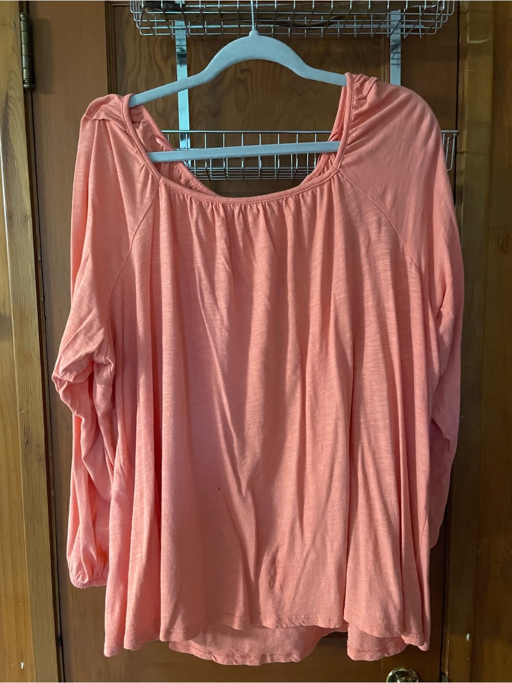 Terra & Sky Lightweight Coral Tunic Top